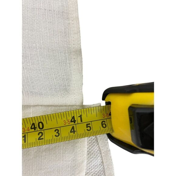 Massimo Dutti Womens Midi Dress M White Linen With Strap Details 6609/609 NWT - Picture 12 of 12